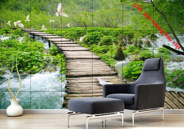 Wallpaper waterfall 3d W043