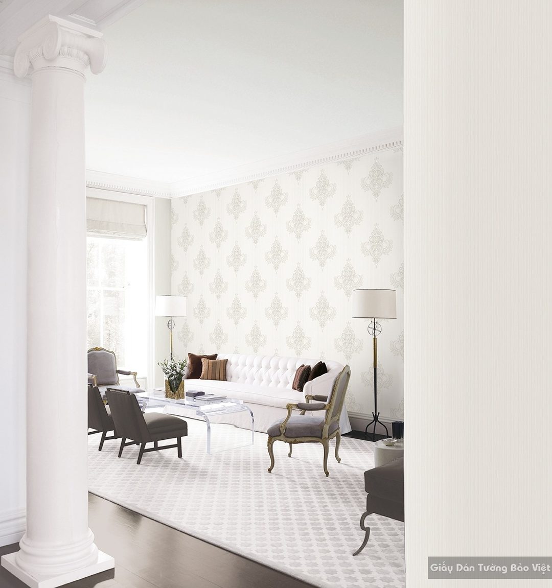 Korean luxury living room wallpaper 77189-1