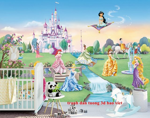 Tranh dán tường trẻ em điểm nhấn cho phòng bé trai phòng bé gái