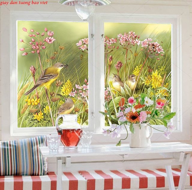 2-sided glass stickers k239
