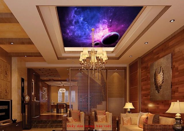 Giấy dán trần nhà phòng ngủ C097