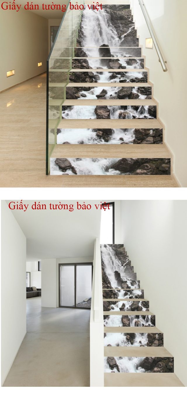 Decal ánh kim dán bậc cầu thang AK001