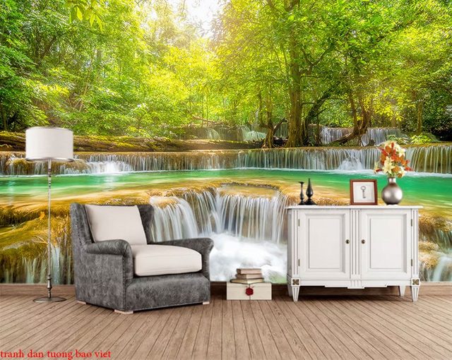 Wall paintings of waterfall W171