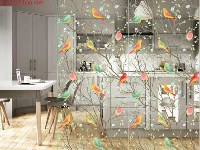 High-quality glass decal se005n