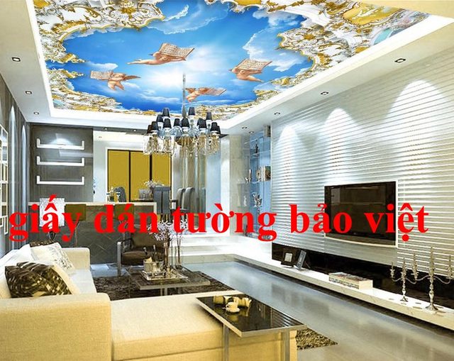 Các mẫu giấy dán tường 3d đẹp phù hợp để dán trần nhà (p1)