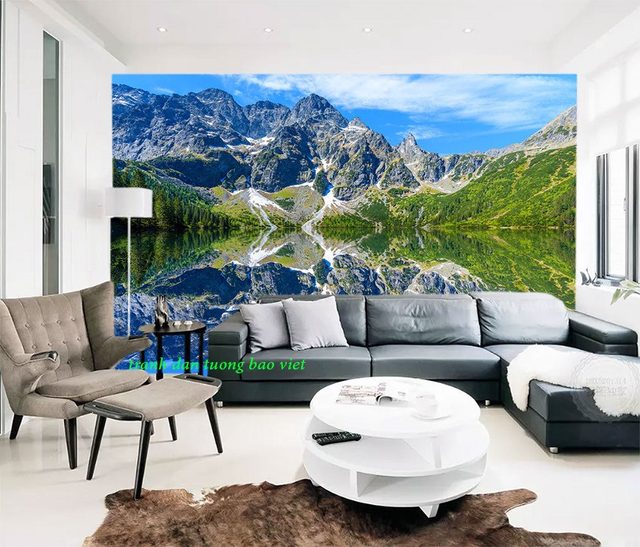 3d mountain river murals m115