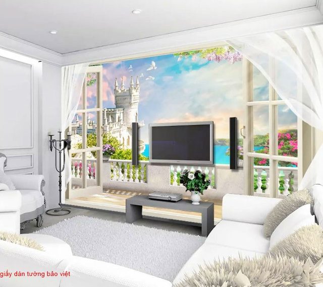 Bedroom wallpaper D028