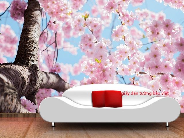 3D floral wallpaper H017