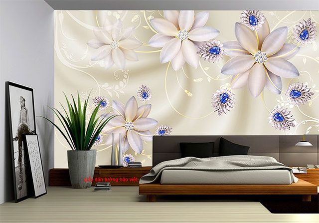 Beautiful bedroom wallpaper FL110