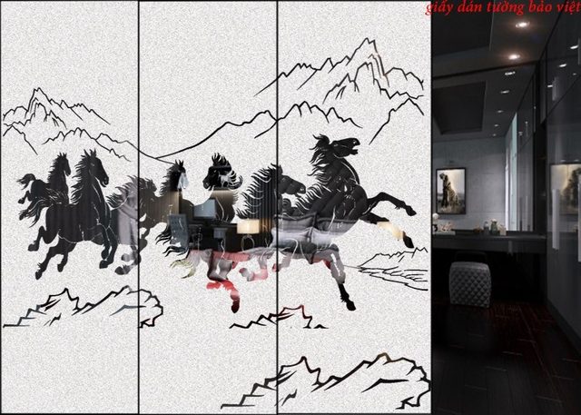 Decal dán kính mờ nghệ thuật art015