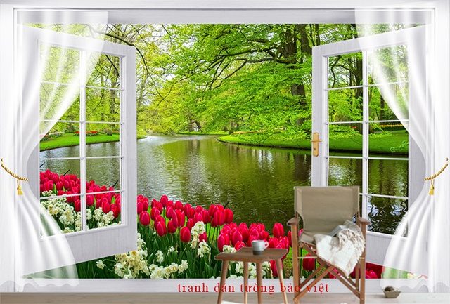 Tranh dán tường cửa sổ Fi050