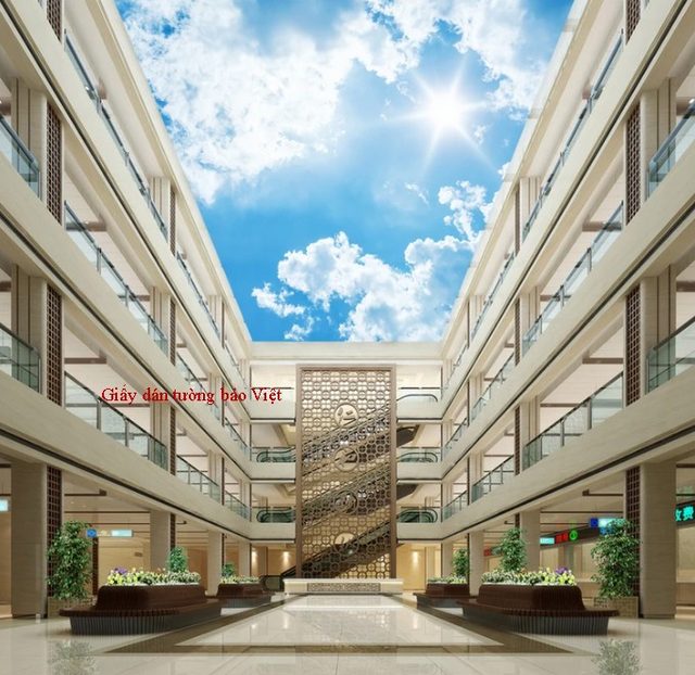 Cập nhật mẫu giấy dán tường 3d dán trần nhà ( P2)