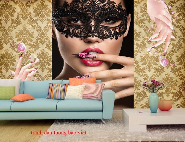 Giấy dán tường cho nails và spa