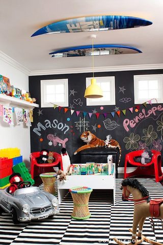 Những căn phòng đáng yêu của bé trang trí từ giấy dán tường