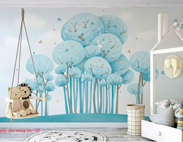 Wallpaper of children's rooms D020