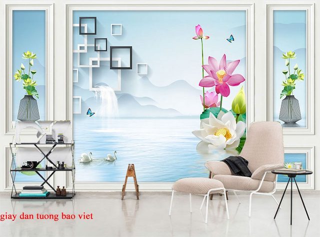 Wallpaper 3d-140 living room