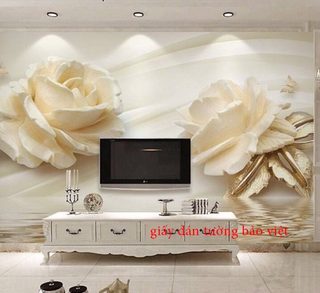 Những mẫu Giấy dán tường phòng ngủ 3D giả ngọc đẹp sang trọng