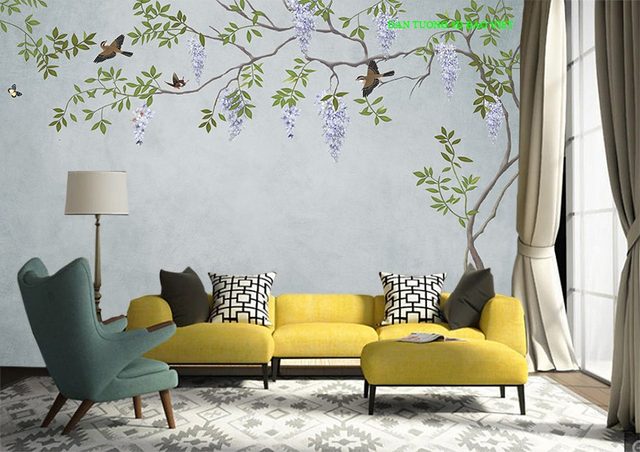 Giấy dán tường phòng ngủ tr347