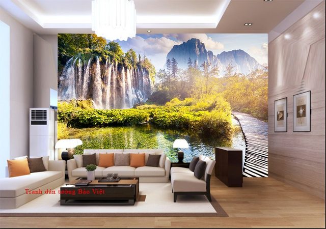 Wall paintings of Waterfall W128