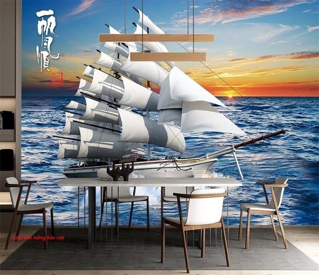 Feng shui wallpaper for living room fm337