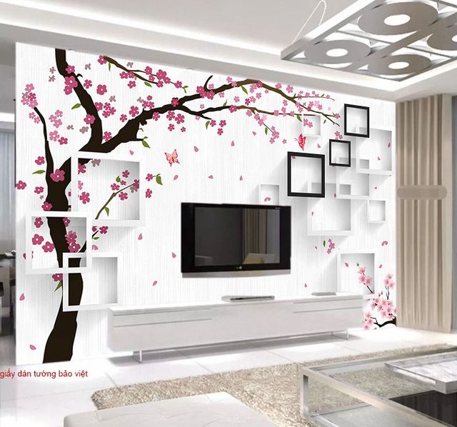 Giấy dán tường phòng ngủ 3D-077