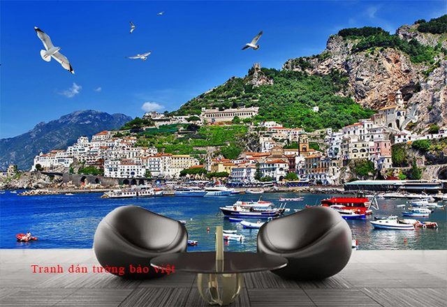 Tranh dán tường phong cảnh biển S138