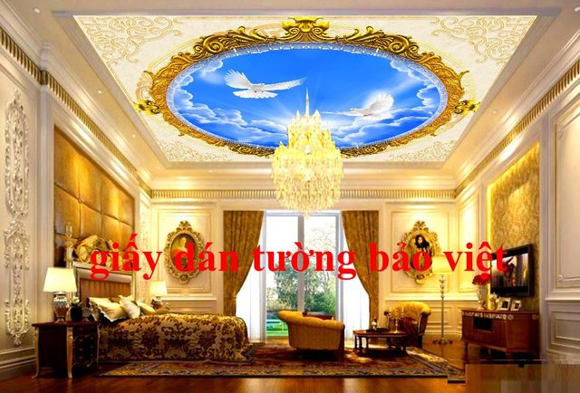 Các mẫu giấy dán tường 3d đẹp phù hợp để dán trần nhà (p1)