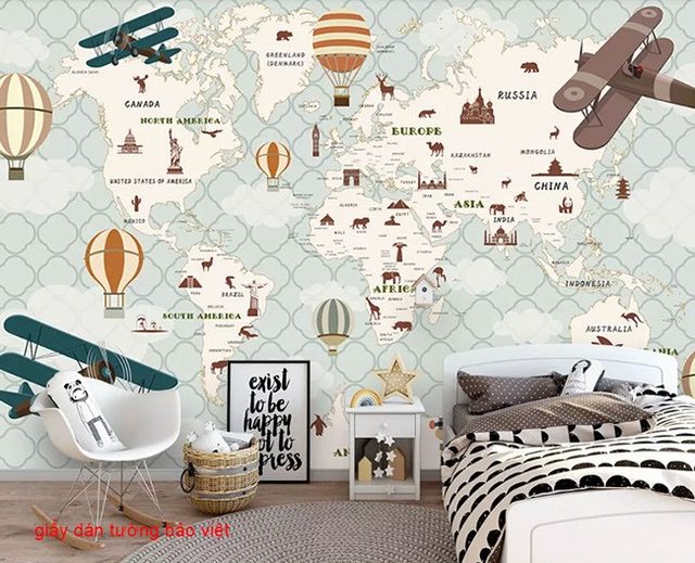 Giấy dán tường phòng trẻ em Kid120