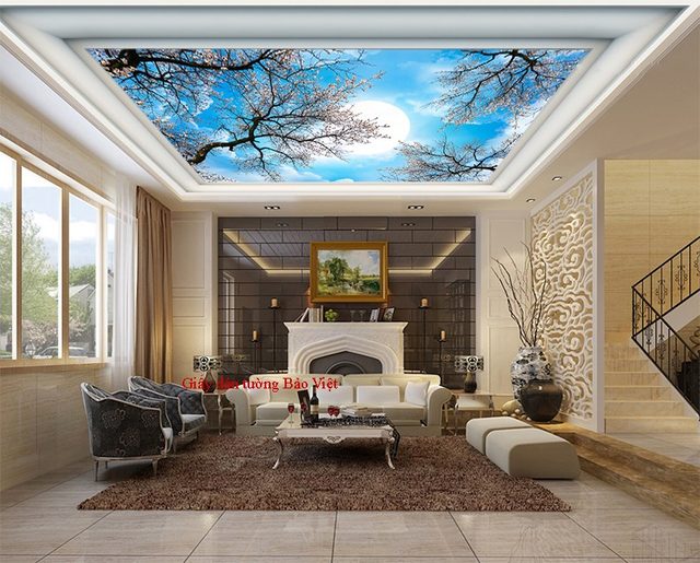 Giấy dán trần nhà C086