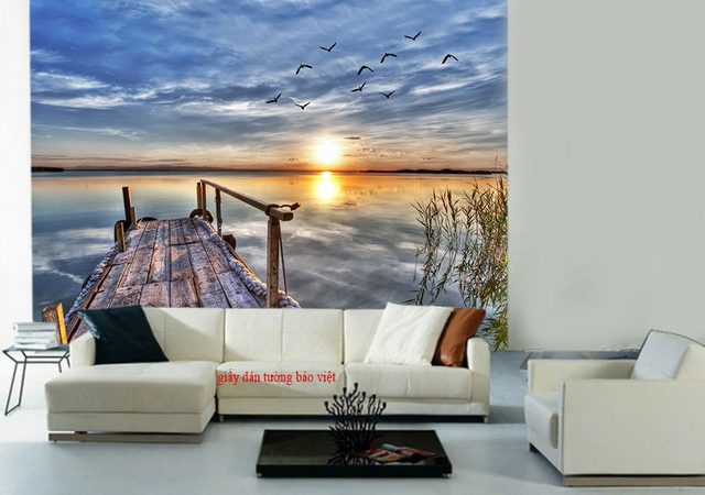 Giấy dán tường phòng khách S147