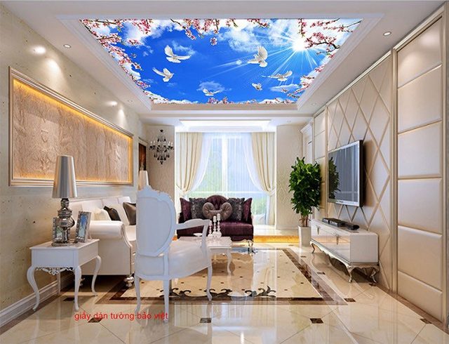 Giấy dán trần nhà C101