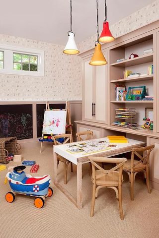 Những căn phòng đáng yêu của bé trang trí từ giấy dán tường