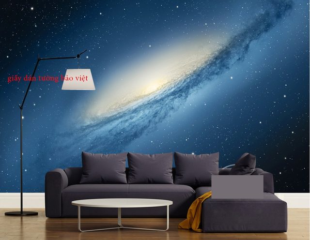 Các mẫu giấy dán tường 3D Galaxy đẹp dán tường & trần nhà