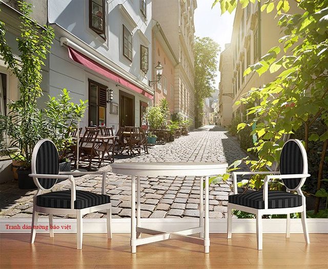 Tranh dán tường cảnh đường phố Fm259