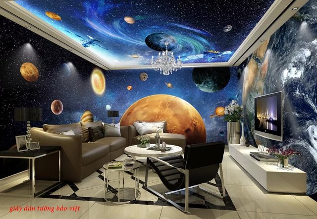 Giấy dán tường galaxy toàn cảnh panorama