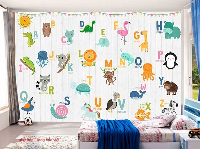 Wallpaper of children's rooms D048
