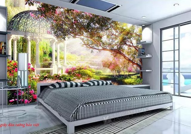 Giấy dán tường phong cảnh cho phòng ngủ fi090