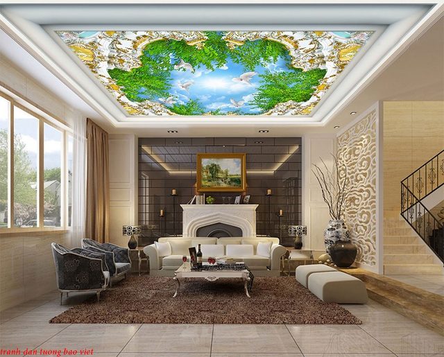 Tranh dán trần nhà 3d c145