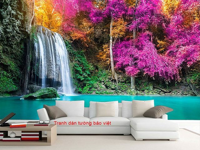 Wall paintings of waterfall W147
