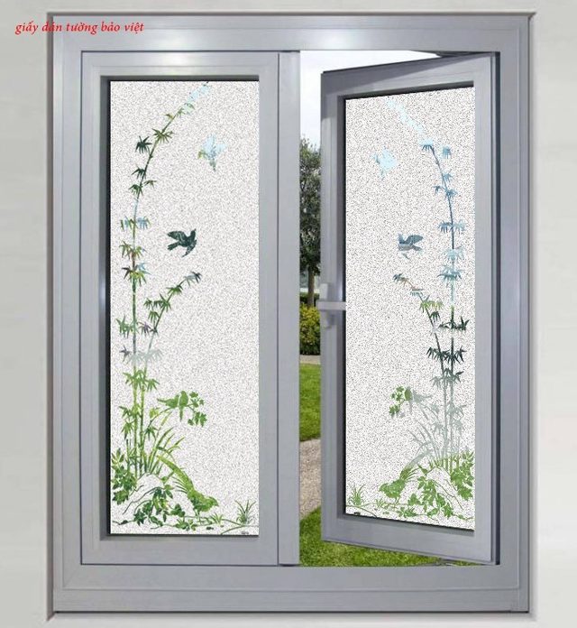 Decal dán kính mờ nghệ thuật art005