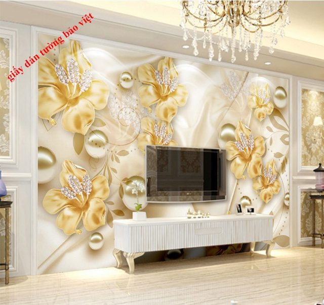 Mẫu tranh dán tường 3D đẹp cho phòng ngủ phòng khách trẻ em