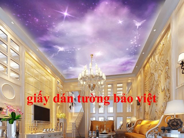 Các mẫu giấy dán tường 3d đẹp phù hợp để dán trần nhà (p1)