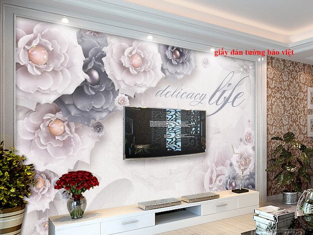 Mẫu tranh dán tường 3D đẹp cho phòng ngủ phòng khách trẻ em