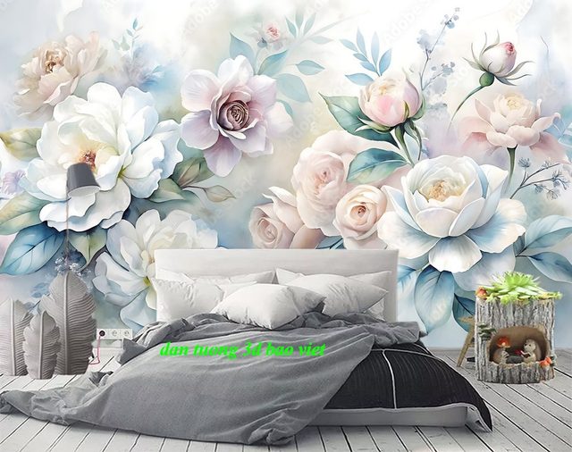 Giấy dán tường phòng ngủ 3d-157