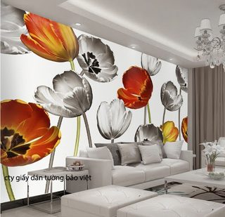 3D living room wallpaper H018