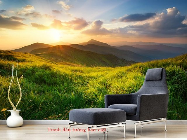 Wall paintings of mountains and rivers M053