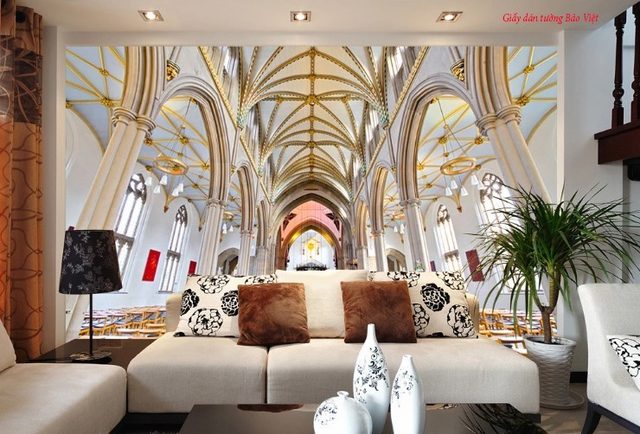 Wallpaper 3d living room v059